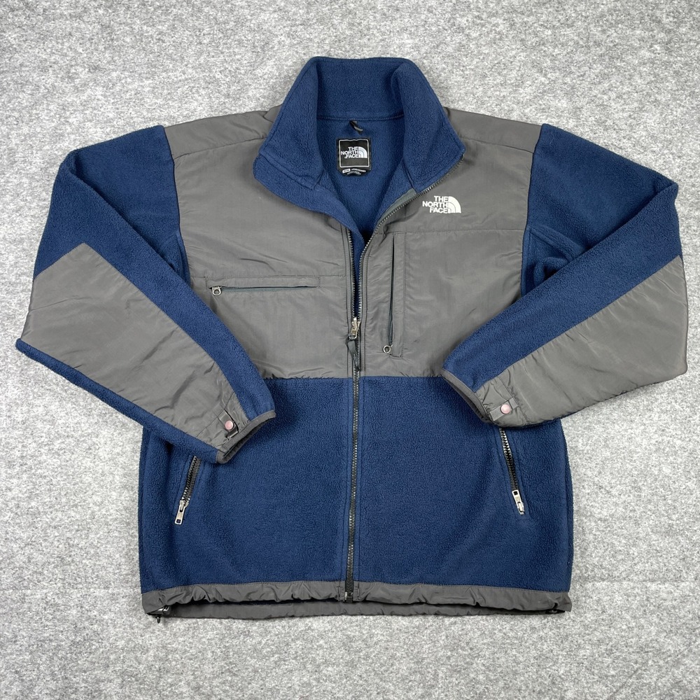 The North Face Denali Fleece Jacket Mens M Navy Blue Polartec Full Zip Outdoor
